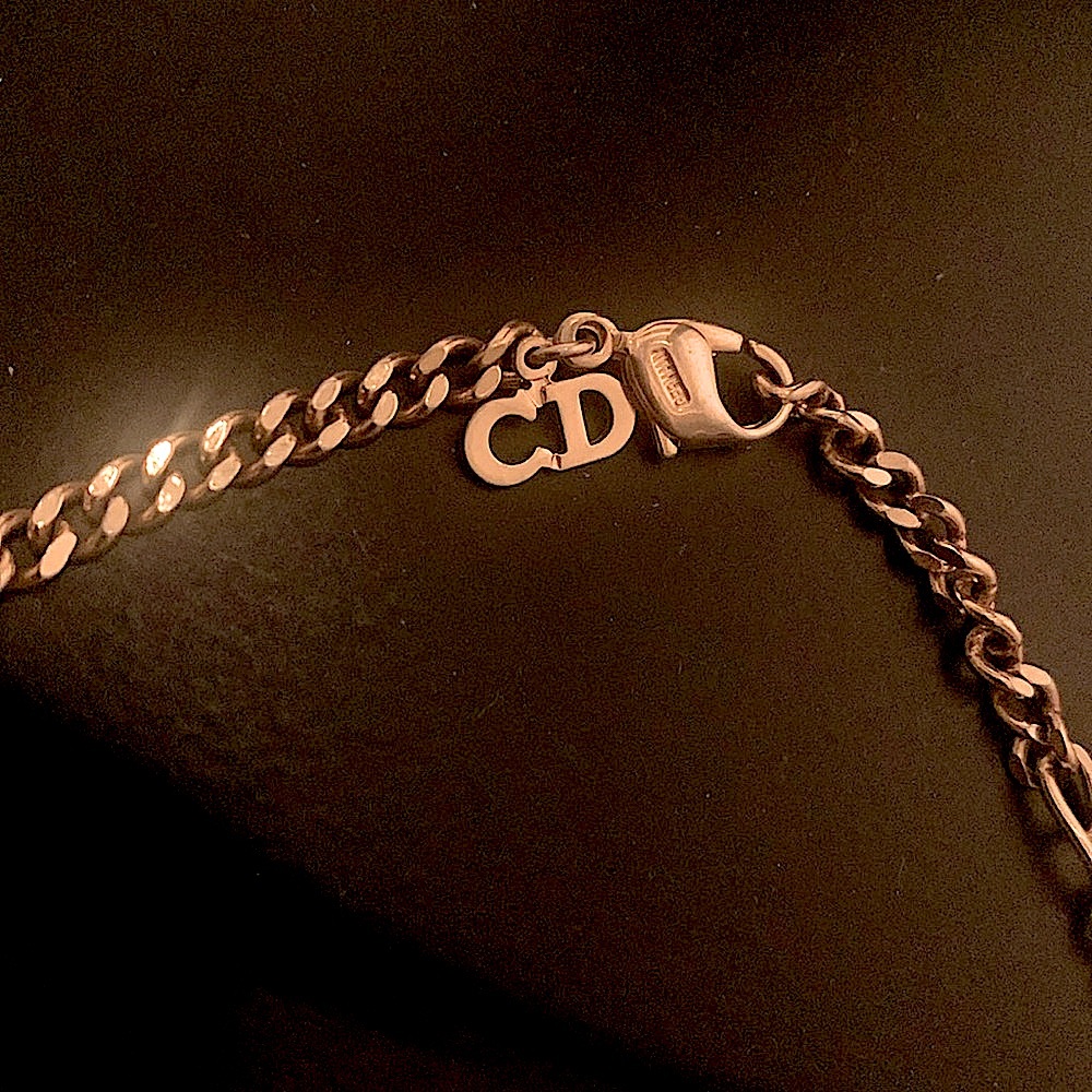 Christian Dior Vintage 70's Gold Figaro Chain Necklace Made In Germany Excellent - Picture 8 of 9
